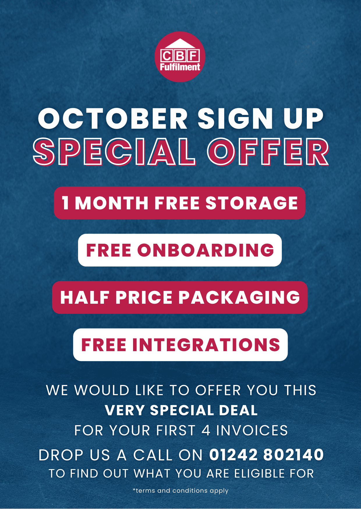 CBF Fulfilment - OCTOBER SIGN UP SPECIAL CBF Fulfilment - OCTOBER SIGN UP SPECIAL